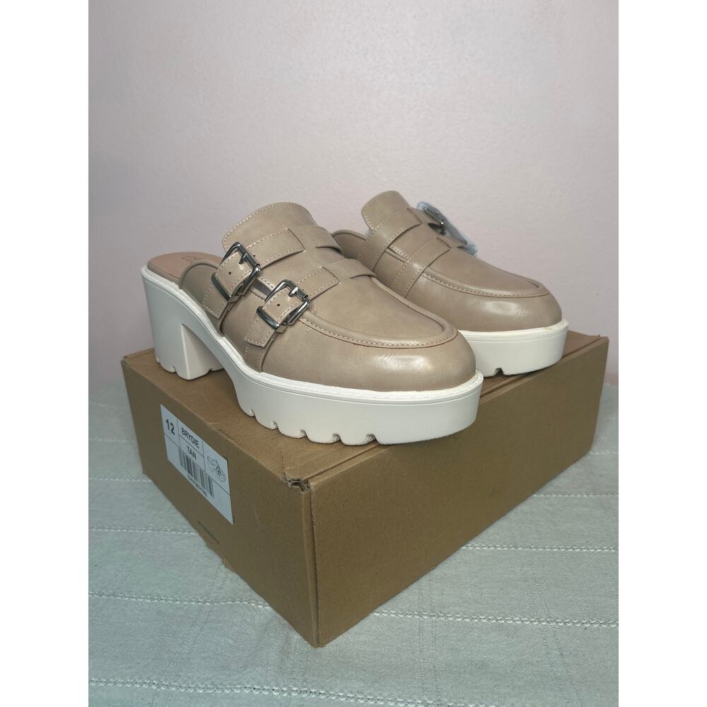 Journee Collection Brydie Women's Tan Platform Mule Pump Tru Comfort Foam Sz 12 - Picture 5 of 14